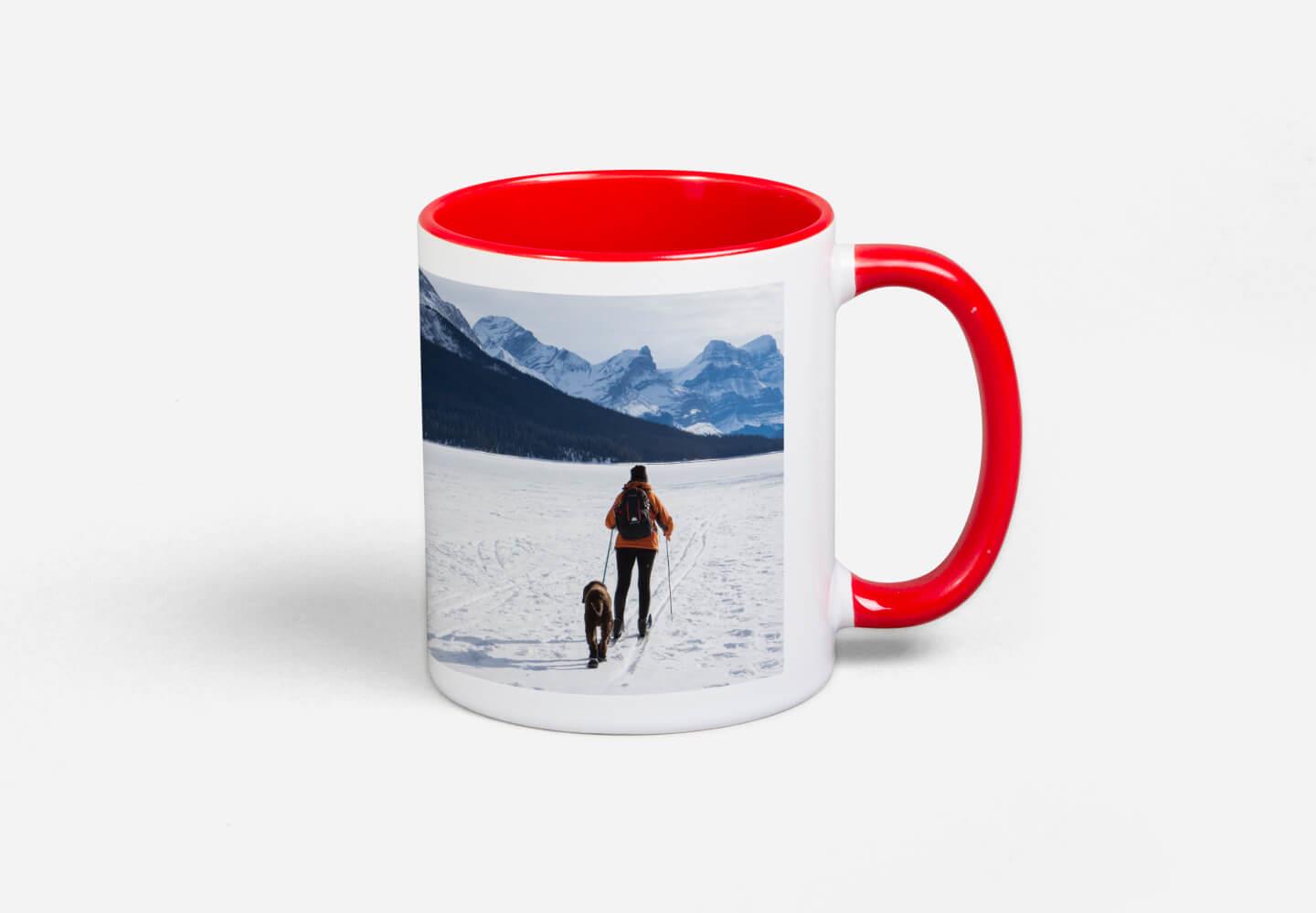 Mug Classic white with red interior