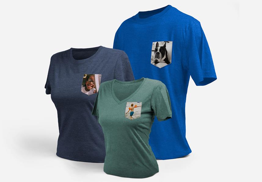 T-shirt avec poche personnalisée T-shirt avec poche personnalisée