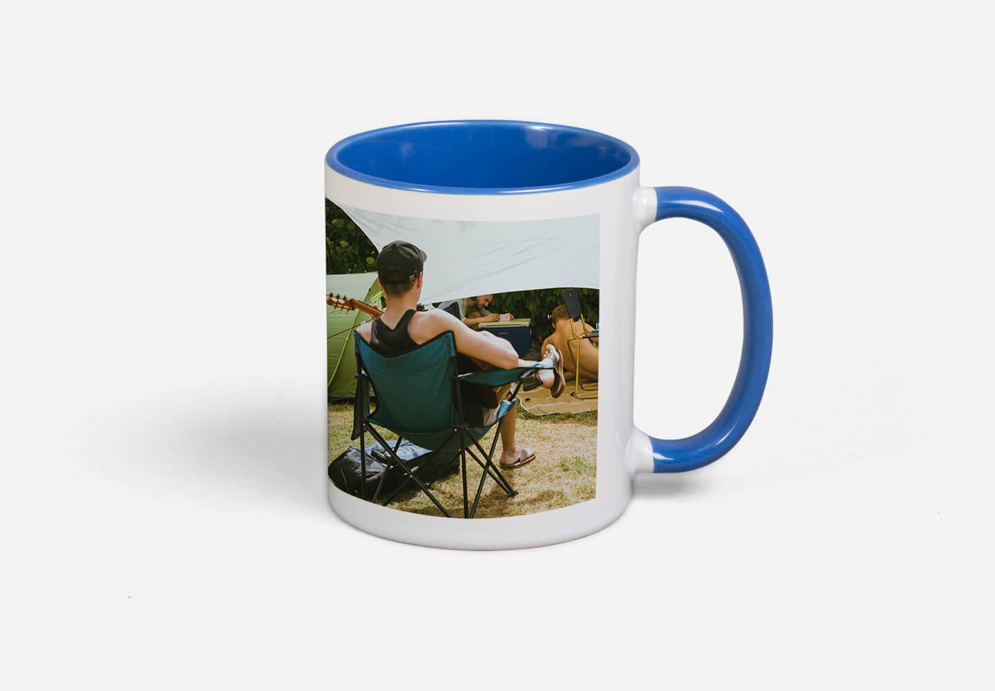 Mug Classic white with blue interior